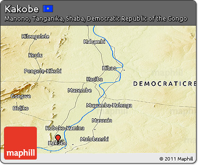 Physical Panoramic Map of Kakobe