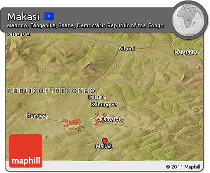 Satellite Panoramic Map of Makasi