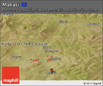 Satellite Panoramic Map of Makasi
