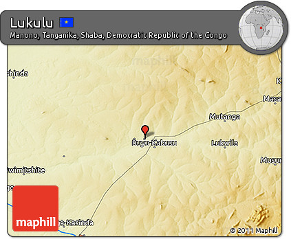 Physical 3D Map of Lukulu