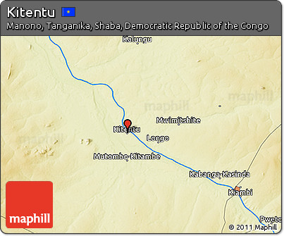 Physical 3D Map of Kitentu