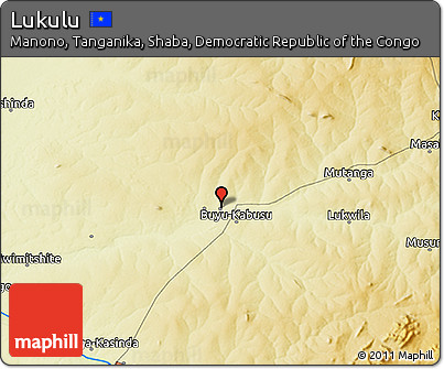 Physical 3D Map of Lukulu