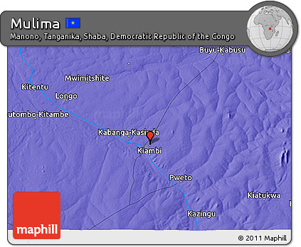 Political 3D Map of Mulima