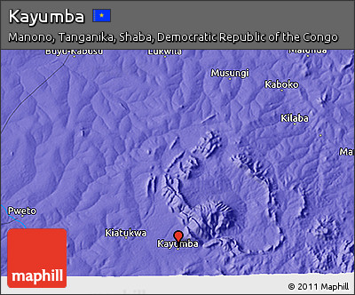 Political 3D Map of Kayumba