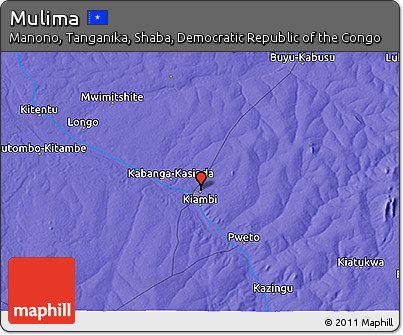 Political 3D Map of Mulima