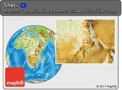 Physical Location Map of Sheti