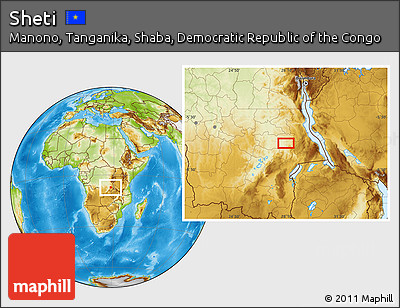 Physical Location Map of Sheti