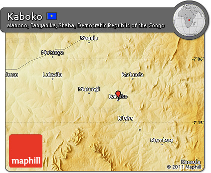 Physical Map of Kaboko
