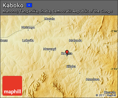 Physical Map of Kaboko