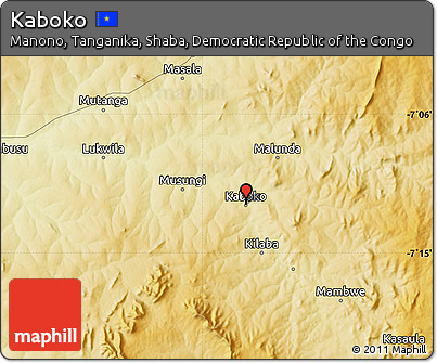 Physical Map of Kaboko