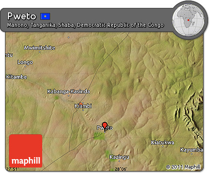 Satellite Map of Pweto
