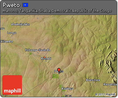Satellite Map of Pweto