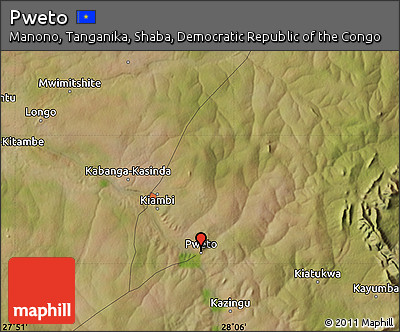 Satellite Map of Pweto
