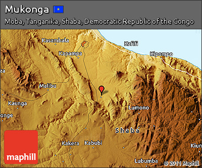 Physical 3D Map of Mukonga