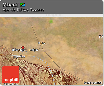 Satellite 3D Map of Mbedi