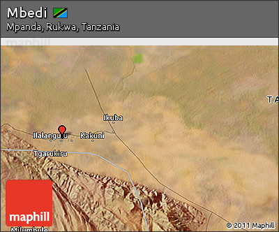 Satellite 3D Map of Mbedi