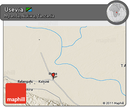 Shaded Relief 3D Map of Usevia