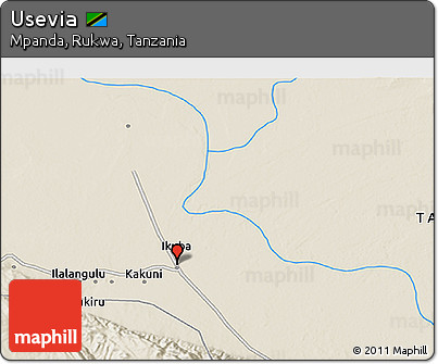 Shaded Relief 3D Map of Usevia