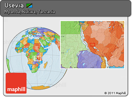 Political Location Map of Usevia
