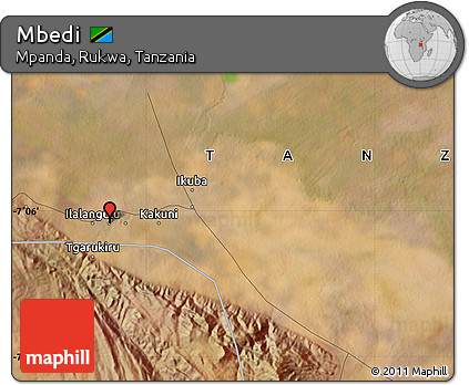 Satellite Map of Mbedi