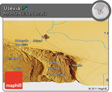 Physical Panoramic Map of Usevia