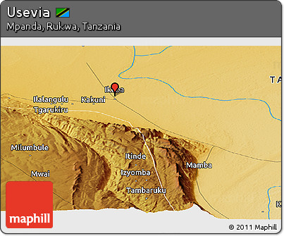 Physical Panoramic Map of Usevia