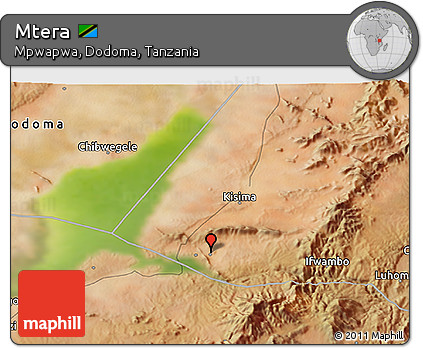 Satellite 3D Map of Mtera