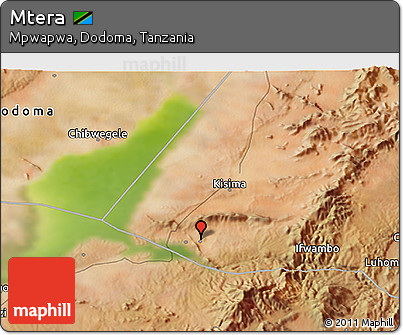 Satellite 3D Map of Mtera