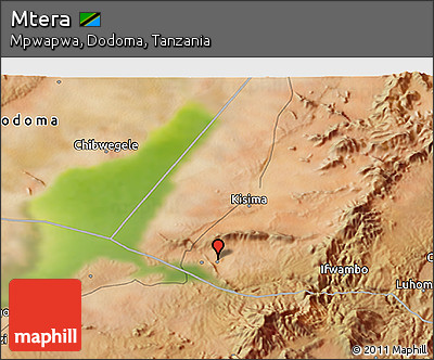 Satellite 3D Map of Mtera