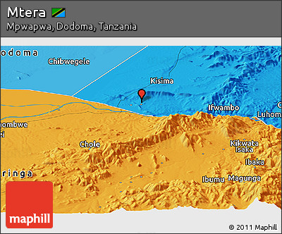 Political Panoramic Map of Mtera