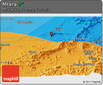 Political Panoramic Map of Mtera