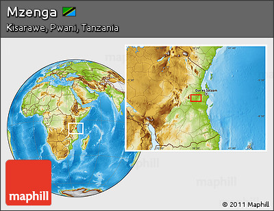 Physical Location Map of Mzenga