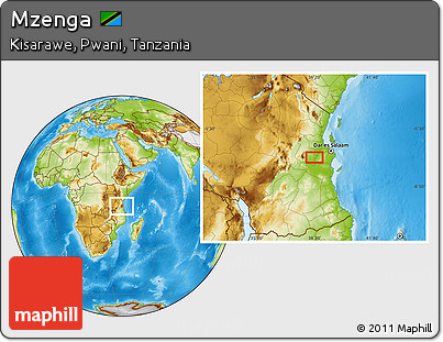 Physical Location Map of Mzenga