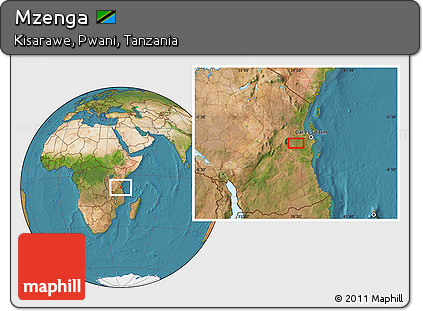 Satellite Location Map of Mzenga