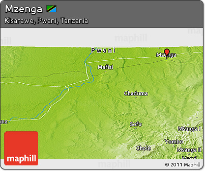 Physical Panoramic Map of Mzenga