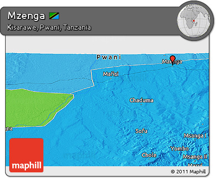 Political Panoramic Map of Mzenga