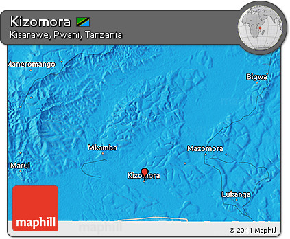 Political 3D Map of Kizomora