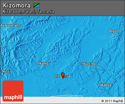 Political 3D Map of Kizomora