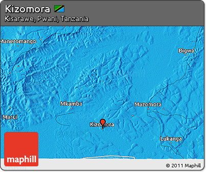 Political 3D Map of Kizomora