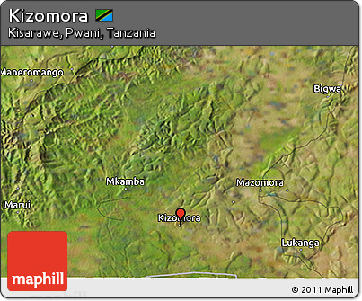 Satellite 3D Map of Kizomora