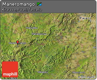 Satellite 3D Map of Maneromango