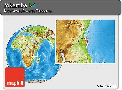 Physical Location Map of Mkamba
