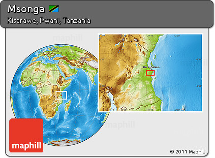 Physical Location Map of Msonga