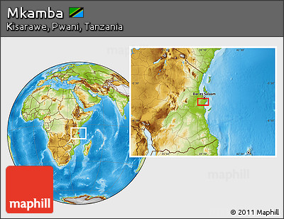Physical Location Map of Mkamba