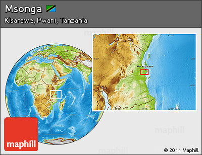 Physical Location Map of Msonga