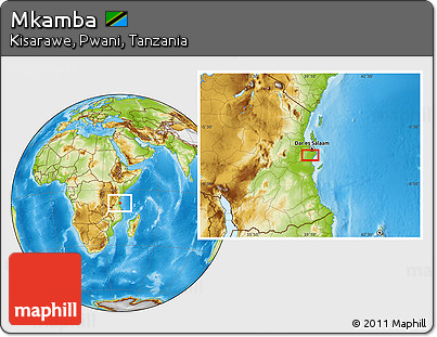 Physical Location Map of Mkamba