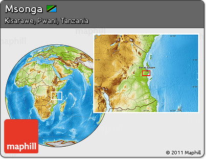 Physical Location Map of Msonga