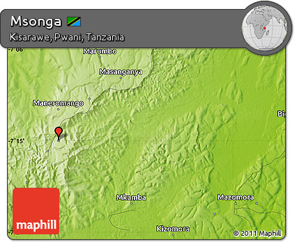 Physical Map of Msonga