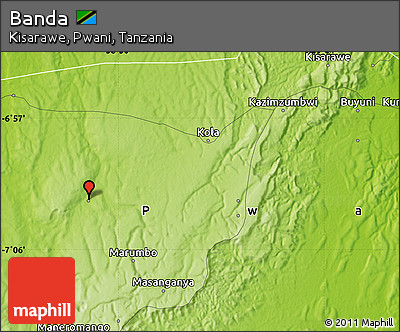 Physical Map of Banda