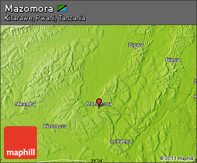 Physical Map of Mazomora
